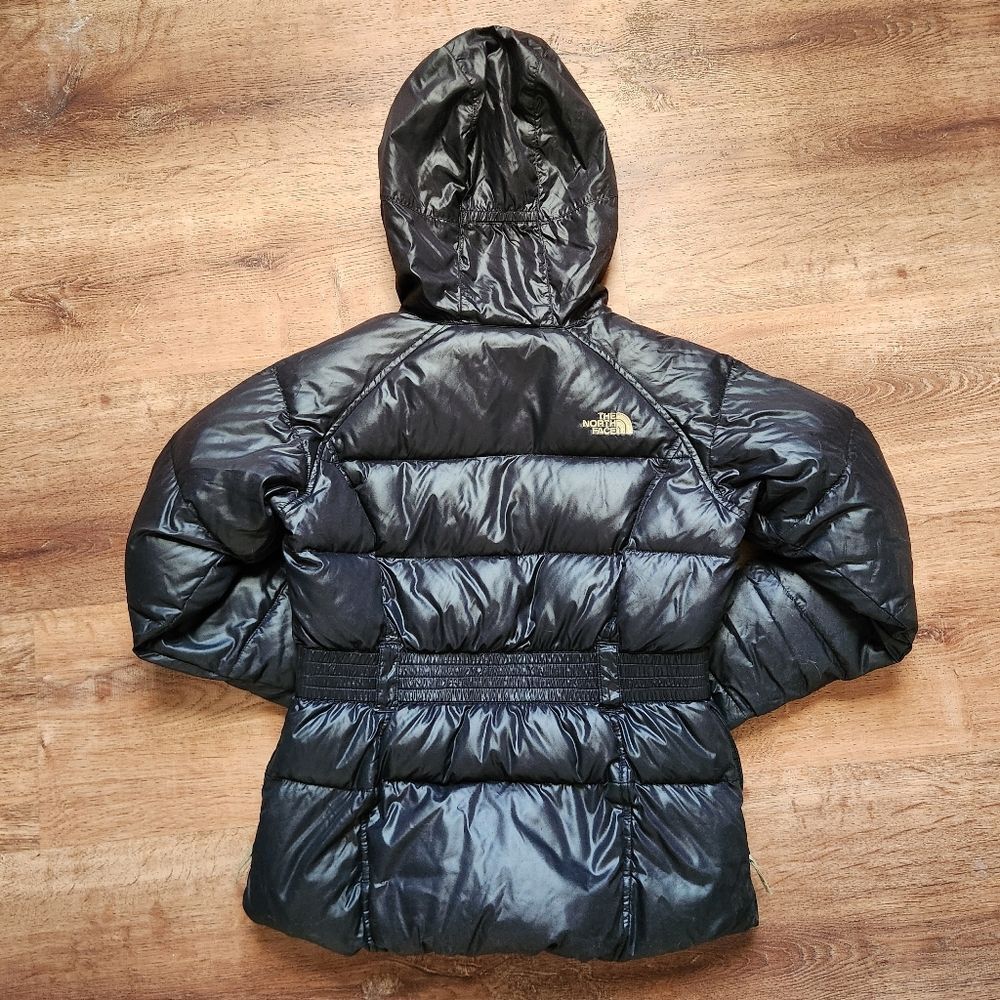 Kids The North Face Cocolee Black Gold Down Puffer Coat M 10/12 - Picture 14 of 16